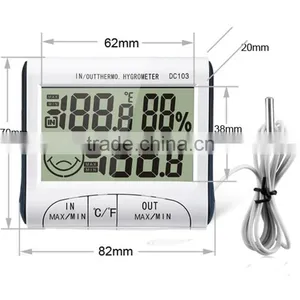Hot Selling Indoor Outdoor Temperature Humidity Meter With High Quality DC103 thumbnail-2