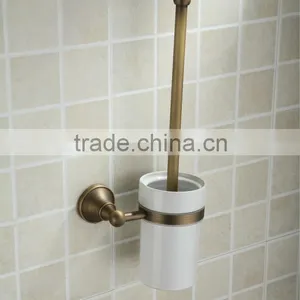 2014 London Fashion Pure Ceramic Antique Brass Toilet Brush Holder Accessories for Bathroom thumbnail-1