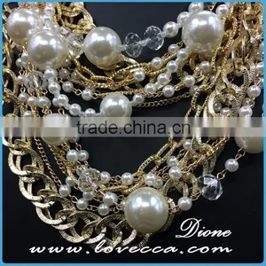 American and European Retro Big Stone Jewelry Women High Quality Exaggerated Necklace thumbnail-6