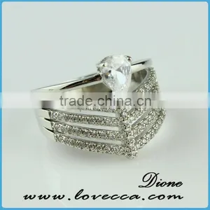 2015 Fashion Jewelry Ring!latest Weddingring Design!micro Pave Diamond Setting Ring-wedding Silver Ring Wholesale Jewerly thumbnail-4