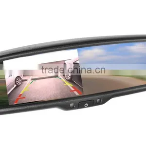 4.3 Inch Car Rear View Mirror Monitor and HD 1080p Camera DVR With 2 AV-in thumbnail-2