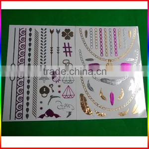 Colorful Metallic Necklace Tattoo/flash Tattoos thumbnail-1