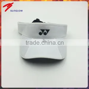 Custom Design Fashion 100% Cotton White Sun Visor With Embroidery thumbnail-1
