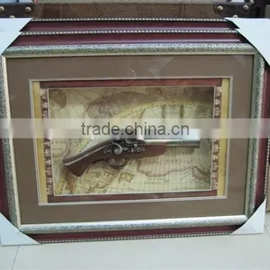 Two Guns Framed Art for Living Room thumbnail-6