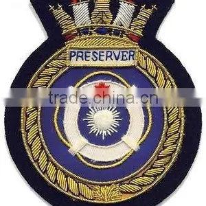 New Style Gold Bullion Wire Embroidery Badge thumbnail-2