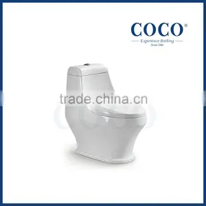 Lavatory Ceramic Washdown One Piece Water Closet Types of Toilet Bowl thumbnail-1