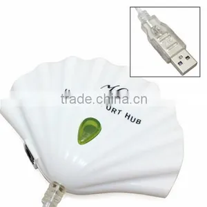 OEM Printing Logo USB Hub 2.0 Shell Shape USB Hub 4 Port thumbnail-2