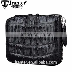 2016 Most Popular Mini Money Wallet Zipper Coin Purse Genuine Crocodile Leather Coin Wallet thumbnail-1