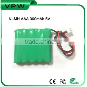 Rechargeable 6V Ni-MH AAA 300mAh Battery Pack thumbnail-1