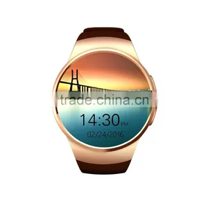 2016 New Product KW18 Smart Watch Android IOS Bluetooth MTK2502C SIM Round Heart Rate Monitor Watch Clock thumbnail-3