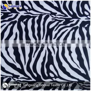 100% Polyester Warp Knitting Aloba, Alova, Zebra-Stripe Printed Aloba Fabric, Speckled Velvet thumbnail-1