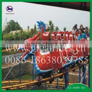 Christmas Kids Rides Mini Roller Coaster Dragon Track Train for Sale thumbnail-3