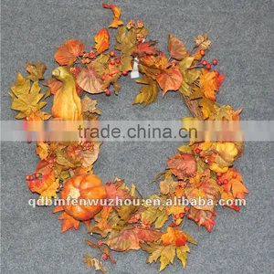 2012 Decorative Halloween Pumpkin Wreath thumbnail-1