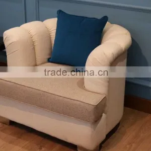 Wooden Frame Upholstered Sitting Tub Sofa Chair thumbnail-1