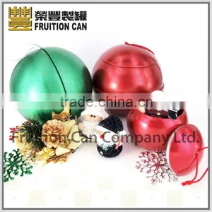 Christmas Round Tin Toy Gift Box Use Custom Logo thumbnail-1