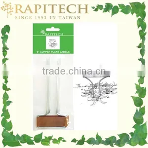 6 Inch Gardening Plant Label Copper Plate Metal Marker thumbnail-1
