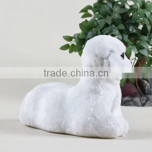Made in China Plush Animal Cute Life Size Sheep Flame Resistant Used Commercial Christmas Decorations thumbnail-1