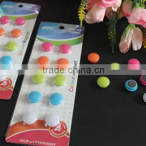 Round Shape 15mm Color Magnet Button for Office, Whiteboard, Frige, Freezer, School. Wholesale Magnet Button Cheap Sale! thumbnail-3