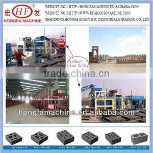 Hydraulic Cement Brick Machine / Hydroform Hollow Brick Making Product / PLC System Brick Making Production thumbnail-1