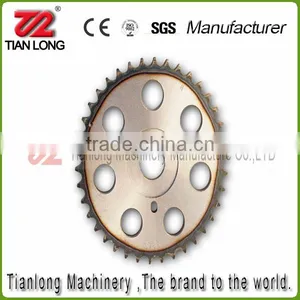 C45 Steel S786 Roller Timing Sprocket/Kettenrad/Pinon/Pignon/Roda Dentada Wheel With 9.525mm Pitch 38 Teeth thumbnail-1
