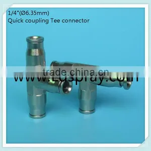1/4" (6.35mm)High Pressure (1500psi) T Slip Lock Fittings Connect thumbnail-1