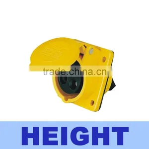 Electrical 3 Pins Male and Female Waterproof Industry Socket IP44 130V thumbnail-1