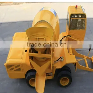 Self Loading and Propelled Concrete Mixer Truck With Pump Diesel Engine Air Conditioner thumbnail-1