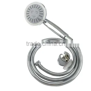 CE/ACS Certificate Plastic Dynamo Led Shower Heads With Stainles s Steel Hose thumbnail-1