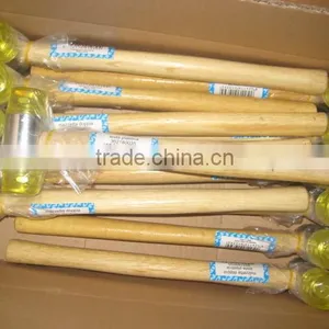 Yellow Plastic Hammer Rotatable Hammer Wooden Handle Hammer With Free Samples thumbnail-1