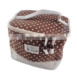 Greenwell 2 Waterproof Lunch Bag Tote Insulated Cooler Carry Bag for Travel and Picnic, Colorful Flower thumbnail-1