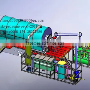 DAYI New Design Type Waste Rubber Recycling To Oil Pyrolysis Didstillation Plant /Small Pyrolysis Machine thumbnail-4
