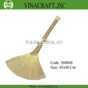 Rice Straw Broom or Household Broom With Long Handle thumbnail-2