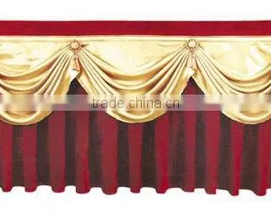 Hot Sale Cakes Made of High-grade Hotel Table Skirt With Bowknot thumbnail-1