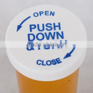 Plastic Child Resistant Push Down and Turn Vials thumbnail-2
