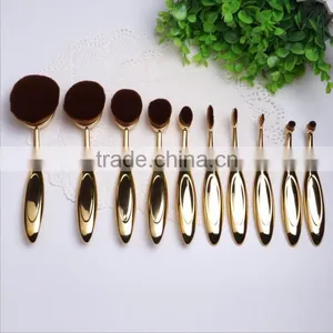 Professional 10pcs Makeup Brushes Best Makeup Brush Set Toothbrush Cosmetic Brush Kits thumbnail-1