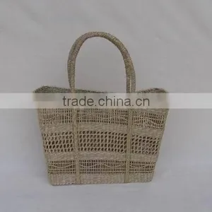 High Quality Best Selling Sea Grass Shopping Bag WITH HANDLE From Vietnam thumbnail-1