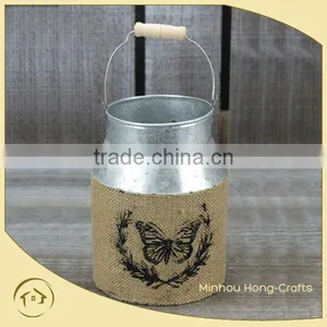 2015 New Design Metal Handle Bucket, Flower Pot for Wholesale thumbnail-1