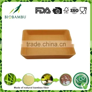 Pro-environment Low Price Factory Price Bamboo Fiber Pot Tray thumbnail-1