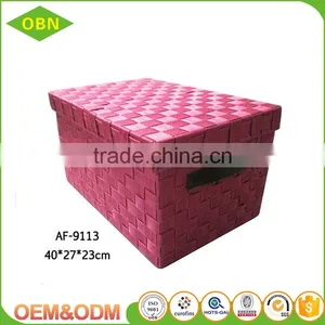 Large Durable Decorative Handmade Box Storage Basket thumbnail-1