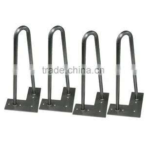 18 Inch 3 Rod Custom Color Metal Hairpin Table Legs for Outdoor Furniture thumbnail-3