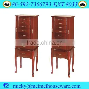 Walnut Woden Jewel Cabinet/Jewelry Display Case thumbnail-2