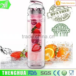 Bpa Free 27oz Tritan Custom Logo Fruit Infuser Shaker Water Bottle thumbnail-1