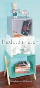 MULTI/NATURAL MDF/WOODEN CUBE SHELF X 3 thumbnail-1
