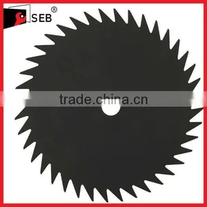 Intelligent Lawn Mower Black Painted 2 Teeth Brush Cutter Blade thumbnail-1