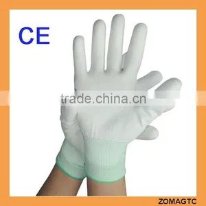 ZOMAGTC 13 Gauge Knitted White PU Hand Gloves thumbnail-1