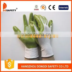 DDSAFETY Cheapest Nitrile Coated Working Gloves With Nylon Liner thumbnail-1