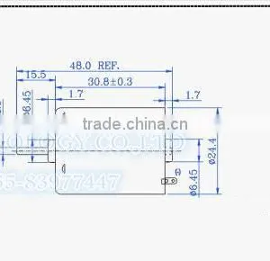 ALONG JRF370-15370 Micro Vibrator Motor 6V 12V 24V thumbnail-2