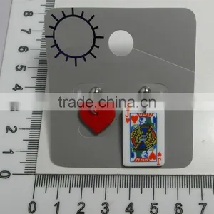 2016 Fashion Ear Ring With Poker Pendant, Poker Ear Ring, New Design in Poker Ear Ring, Popular Poker Ear Ring thumbnail-1