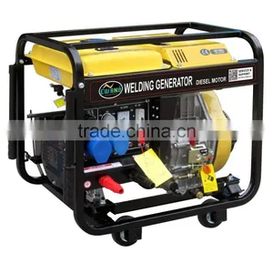 Open Type 2KW Electric Single Phase With 4wheels and Handle Diesel Generator With Welding Machine thumbnail-2