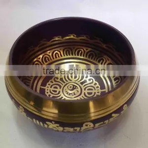 Best Selling Symbolic Colored Tibetan Healing Meditation Singing Bowl thumbnail-3